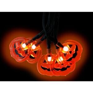 LED String Lights Halloween Pumpkin Orange 10 Ct 3 Ft DIY Crafts Party Wreaths
